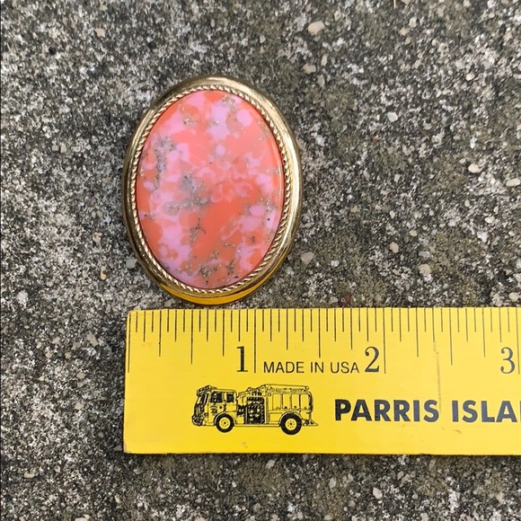 Vintage Sarah Coventry Orange/Pink Pendant/Brooch - Picture 10 of 12
